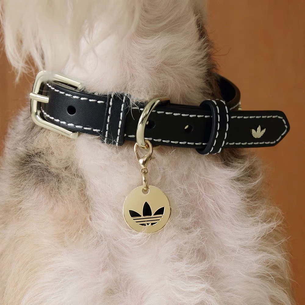 Adidas Originals 寵物狗狗貓貓 復古 金屬吊牌 可調節項圈 兩色 KH0123 KH0124