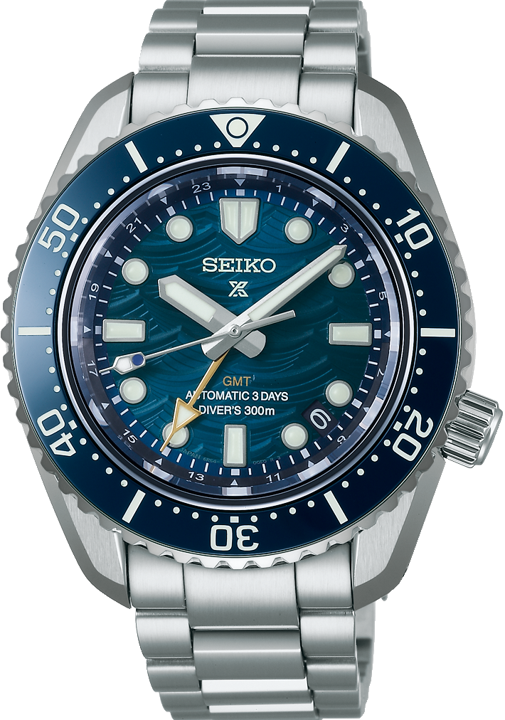 萬年鐘錶 - SEIKO PROSPEX  60周年限量藍色波浪面盤三日鍊300米機械潛水錶  SPB509J1 / 6R54-00N0B  錶徑42MM
