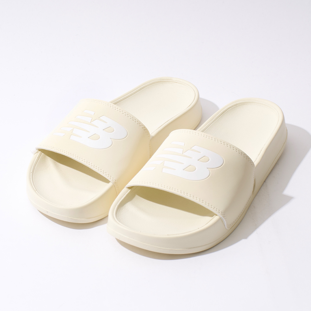 New Balance 女鞋 米白 基本 舒適 緩震 美式 復古 運動 拖鞋 SWF200U1