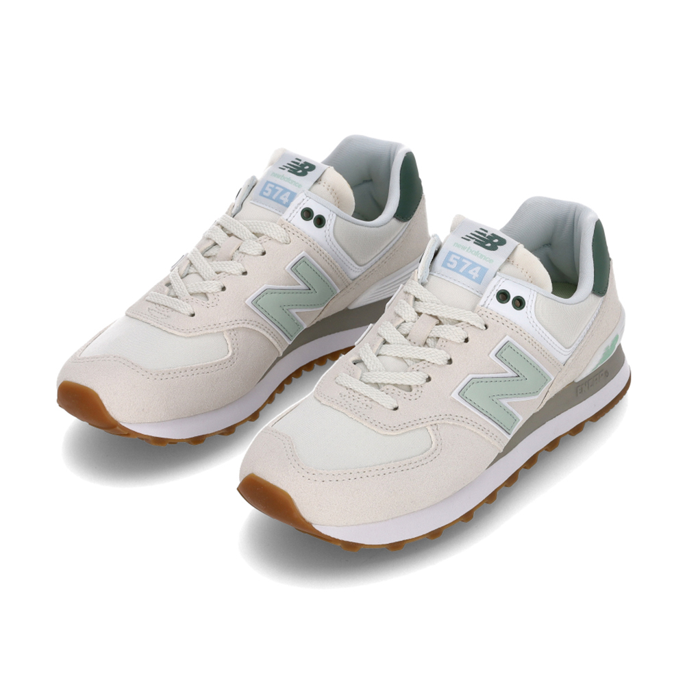 New Balance 574 Core 女鞋 雲杉亮綠 復古 麂皮 網眼 支撐 休閒鞋 WL574CGR