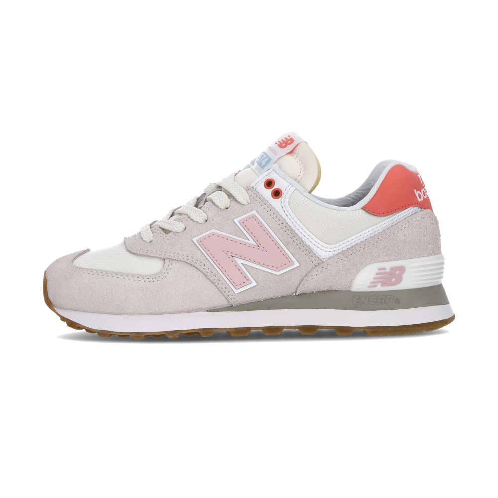 New Balance 574 Core 女鞋 鏡灰 玫瑰砂糖 復古 麂皮 網眼 支撐 休閒鞋 WL574IPK