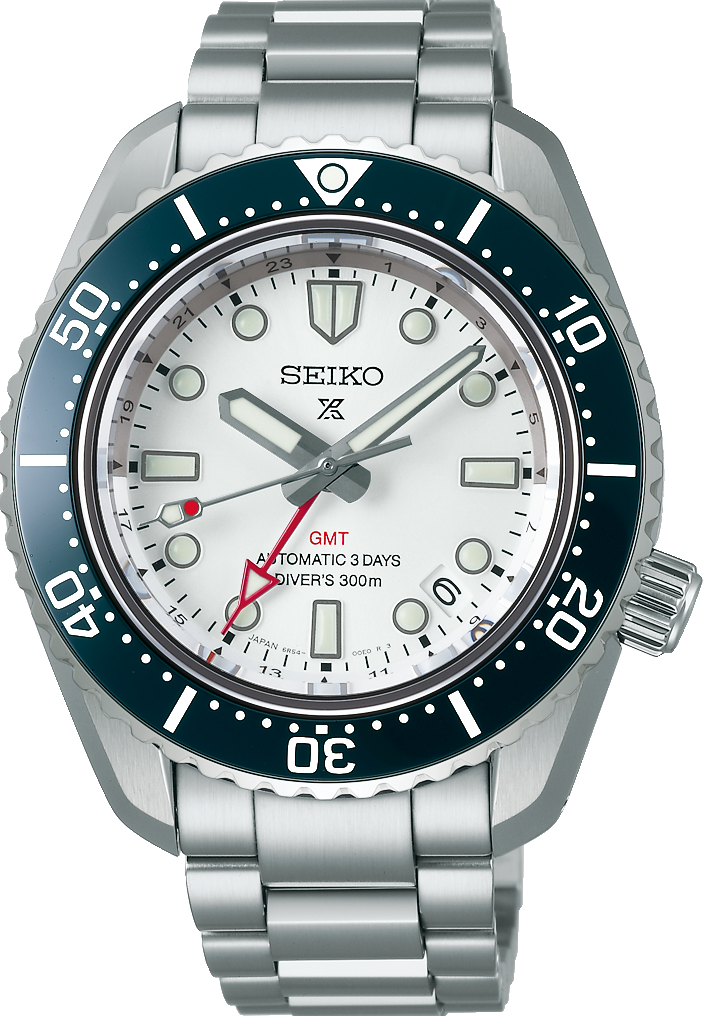 萬年鐘錶 - SEIKO PROSPEX   藍色陶瓷圈白色面盤三日鍊300米機械潛水錶  SPB519J1/ 6R54-00P0S 錶徑42MM