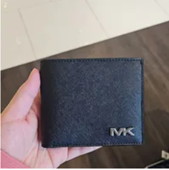 [S] MICHAEL KORS BLACK 36F4RVLF2O RIVINGTON LEATHER BILLFOLD W PASSCASE, 197853053151 (SMK1238)
