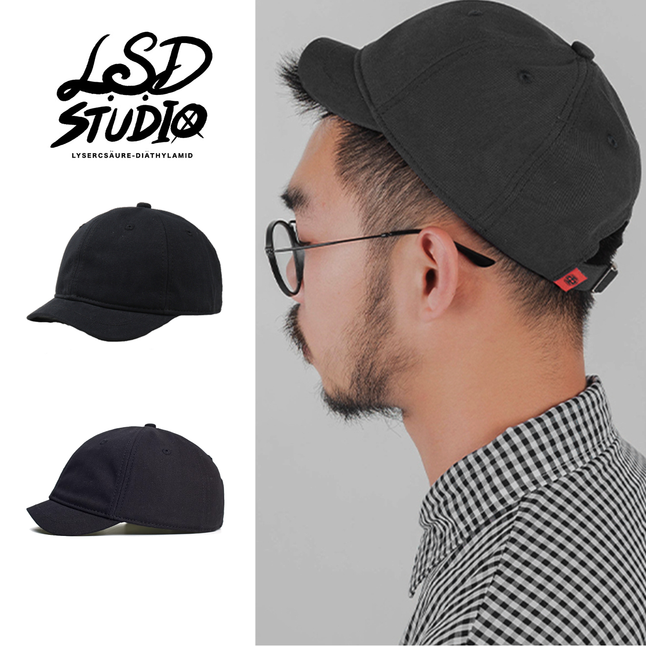 極簡 × 3公分|極短簷素面鴨舌帽【HTPC66】