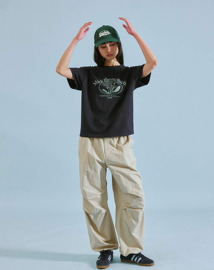 【直播】MARKM LL060319 女裝花朵圖案短袖上衣