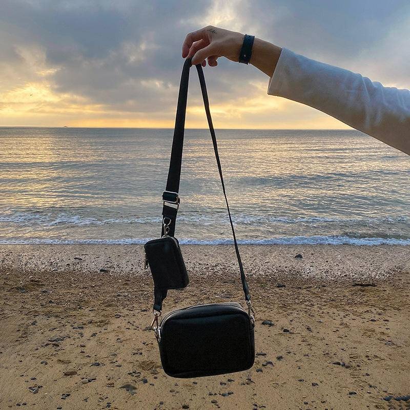 包包 男生包包 方包 斜背包男 子母包 收納包 側背包男 隨身包 肩背包 情侶包 皮革包 休閒包 小眾包包 142