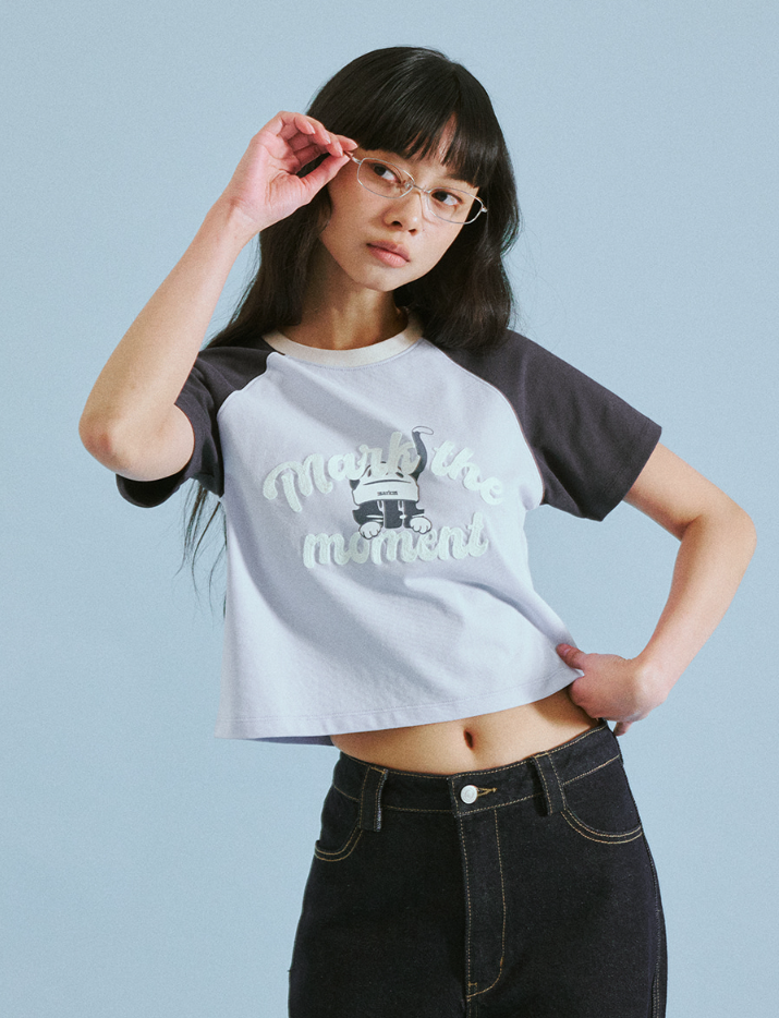 【直播】MARKM LL060320 女裝RAGLAN MARKO短袖上衣