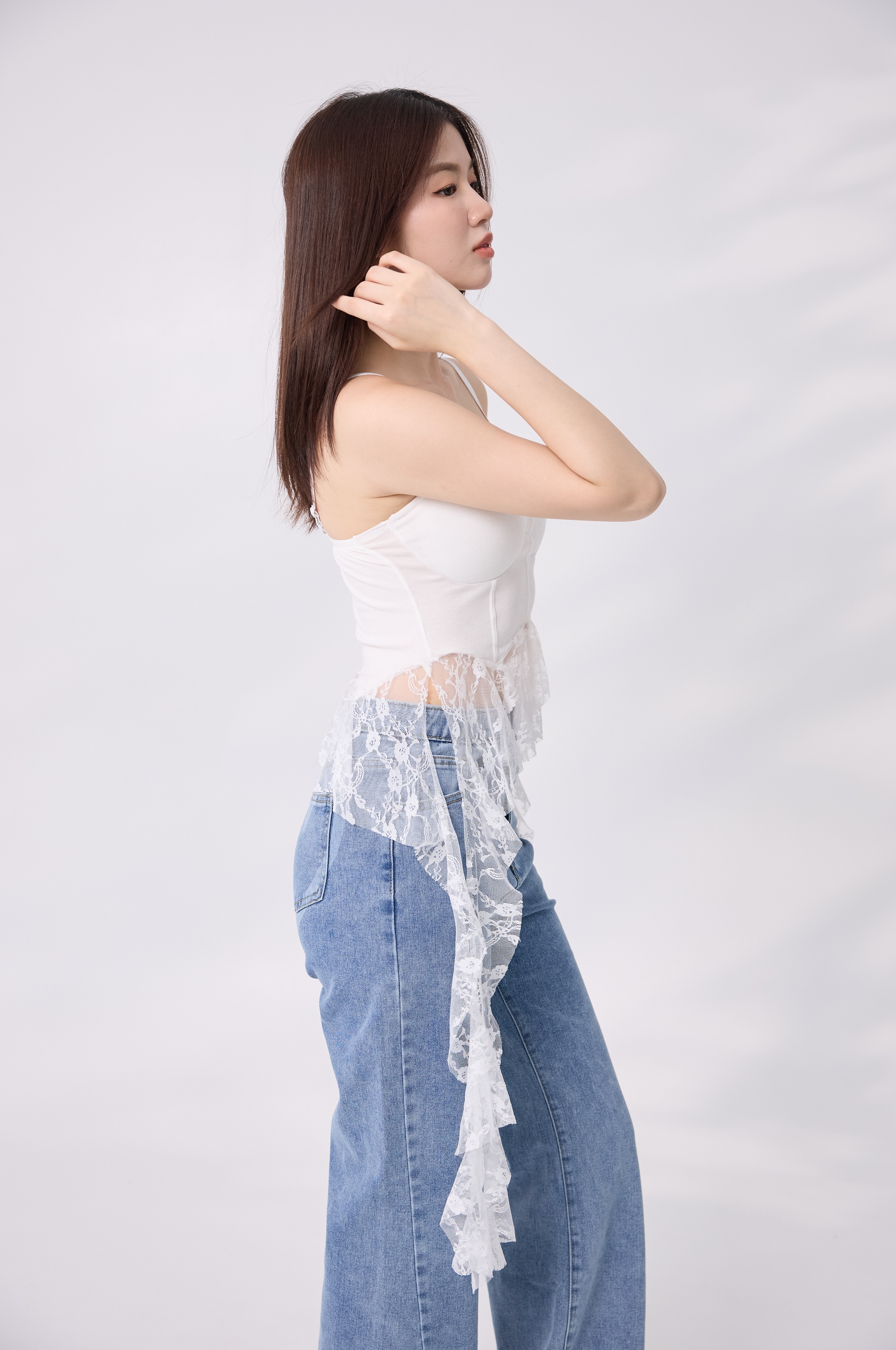 法朵Fado shop｜ 蕾絲拼接吊帶背心 1203007