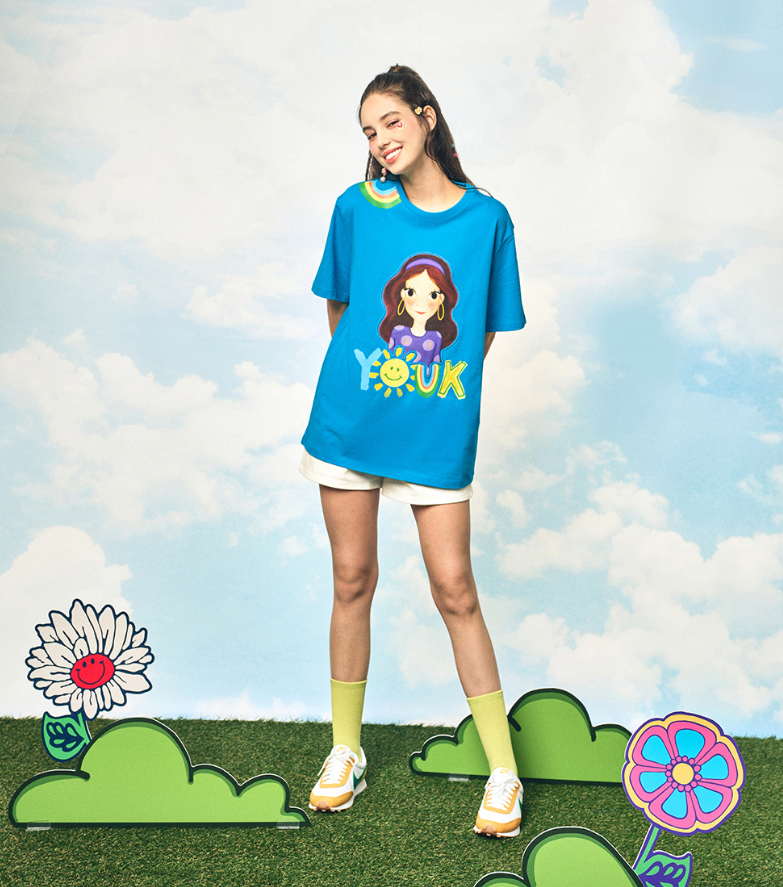 【直播】YOUK SHIM WON LL0306805 短袖上衣 (Free Size)