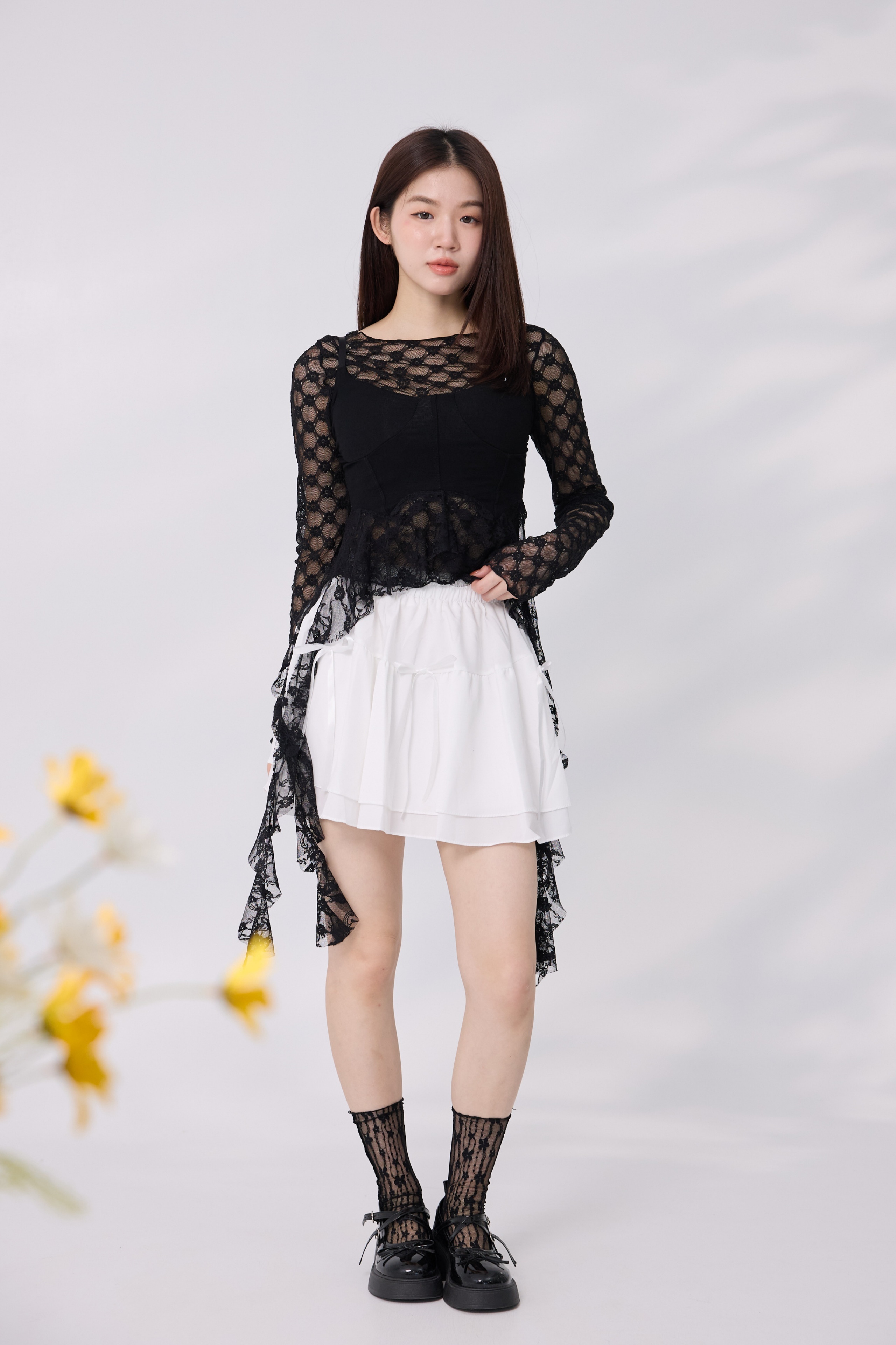 法朵Fado shop｜ 蕾絲拼接吊帶背心 1203007