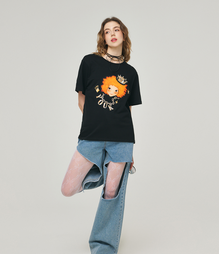 【直播】YOUK SHIM WON LL0306808 短袖上衣 (Free Size)