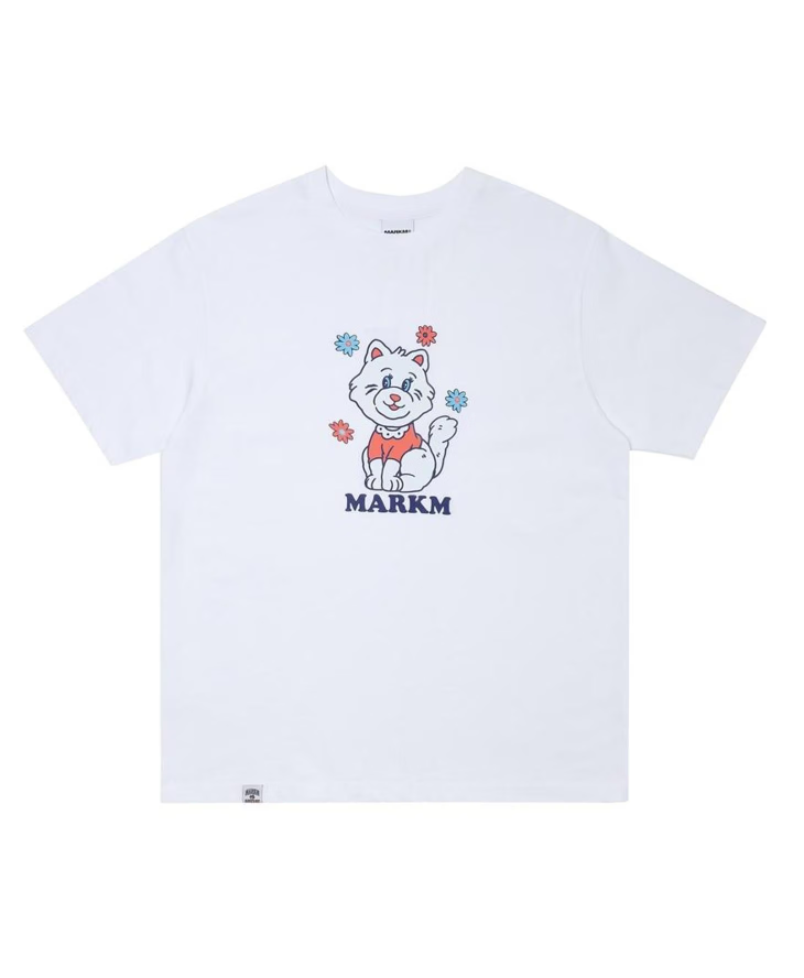 【直播】MARKM LL060324 貓咪圖案短袖上衣
