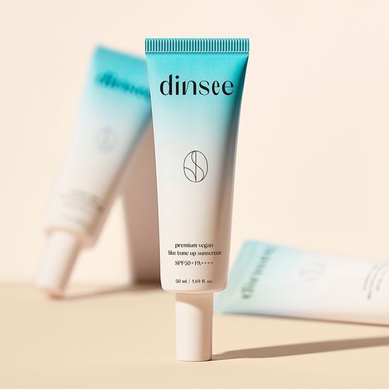 DINSEE Premium Vegan Blue Tone Up Sunscreen 50ml