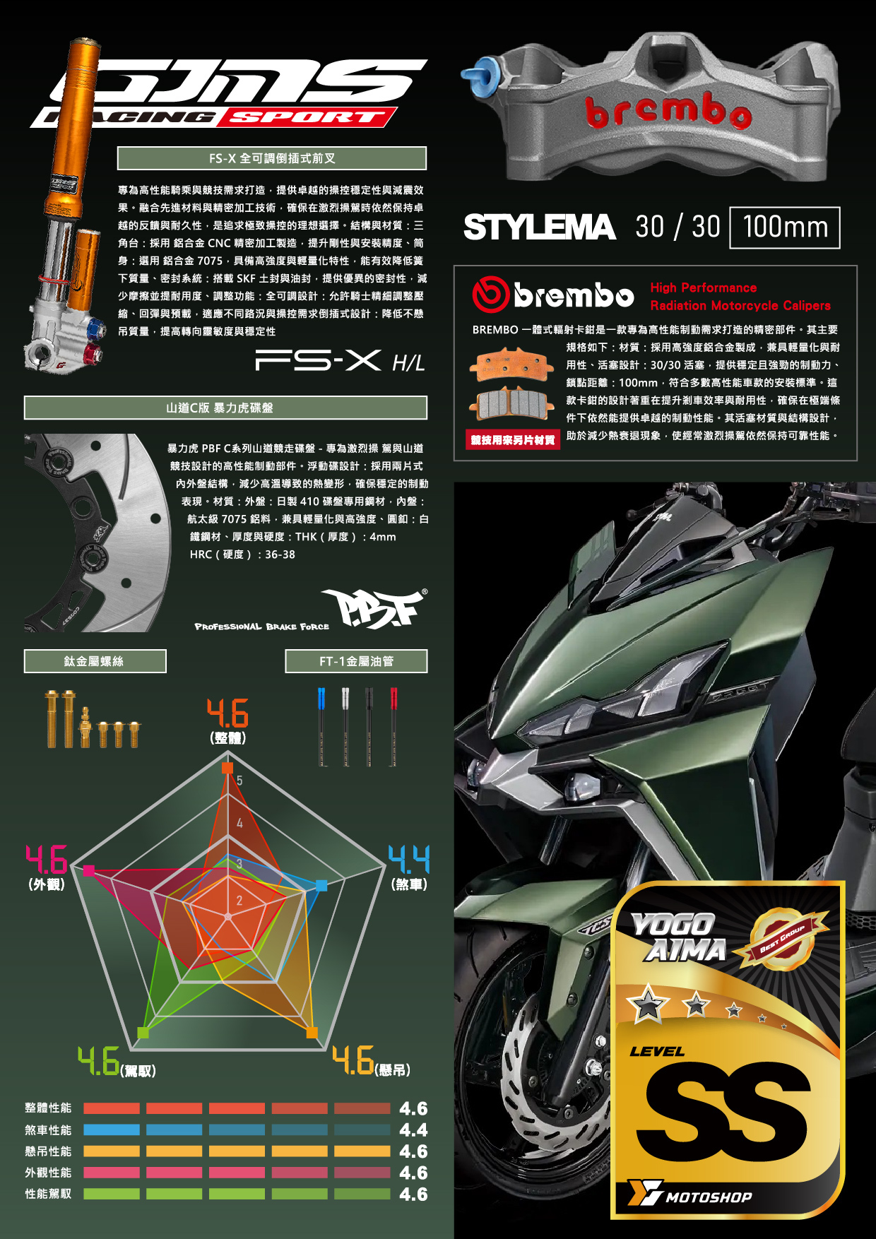 SS級前懸吊套件.DRG.FSX.B卡STYLEMA.暴力C