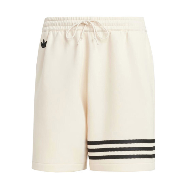 Adidas NEU C Sho JF9148 男 短褲 運動 休閒 經典 三葉草 棉質 簡約 米白 黑