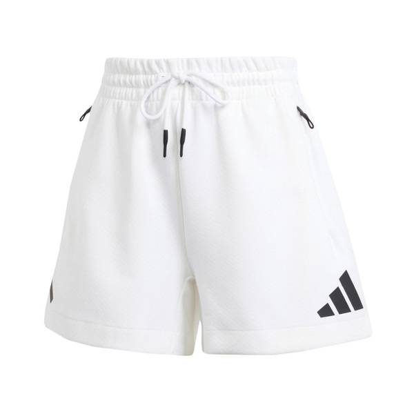 Adidas W Z.N.E. Short JJ4678 女 短褲 高腰 運動 訓練 休閒 寬鬆 拉鍊口袋 白