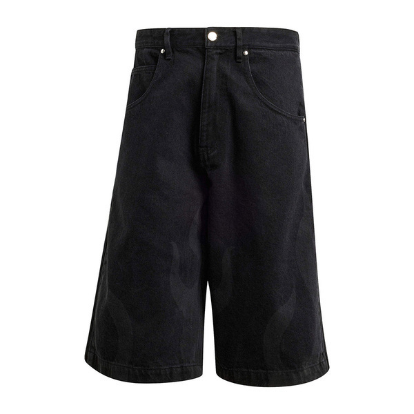 Adidas Flames DNM SH IS0217 男 牛仔短褲 短褲 休閒短褲 黑