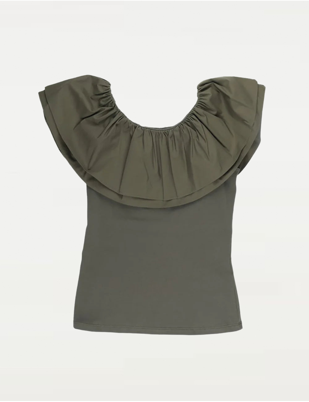 【Silvian Heach】甜美荷葉邊短T