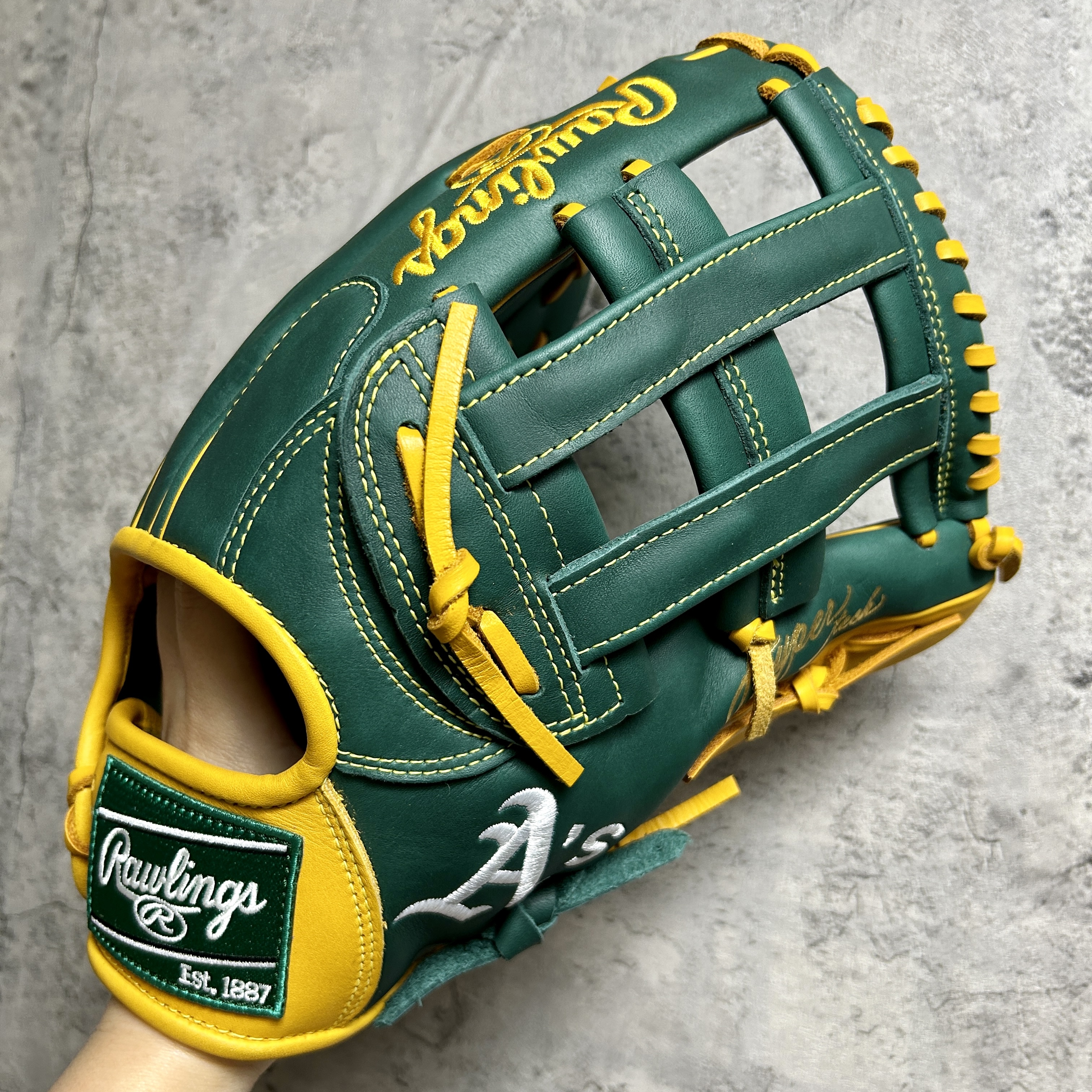 Rawlings 軟式 外野 MLB球隊系列 OAK(アスレチックス) 運動家 GR5HTMY719