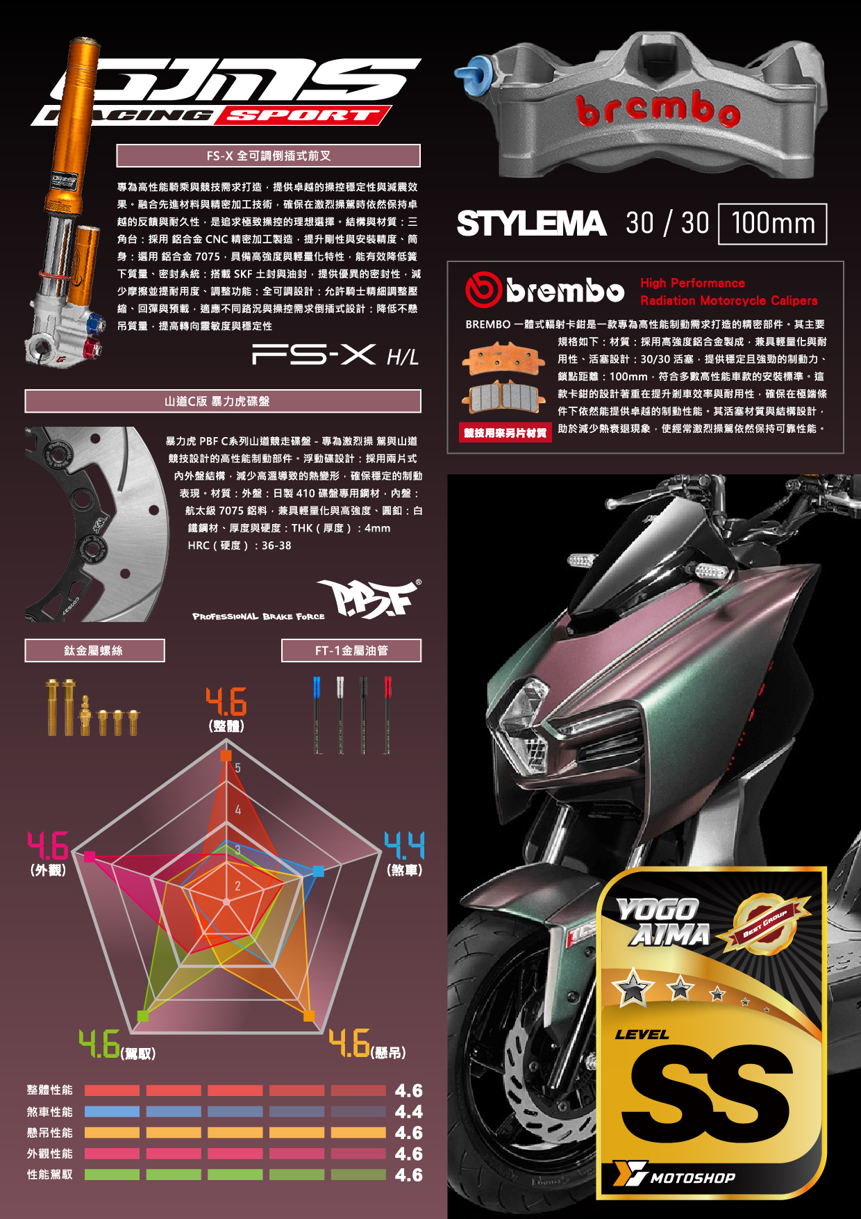SS級前懸吊套件.MMB.FSX.B卡STYLEMA.暴力C