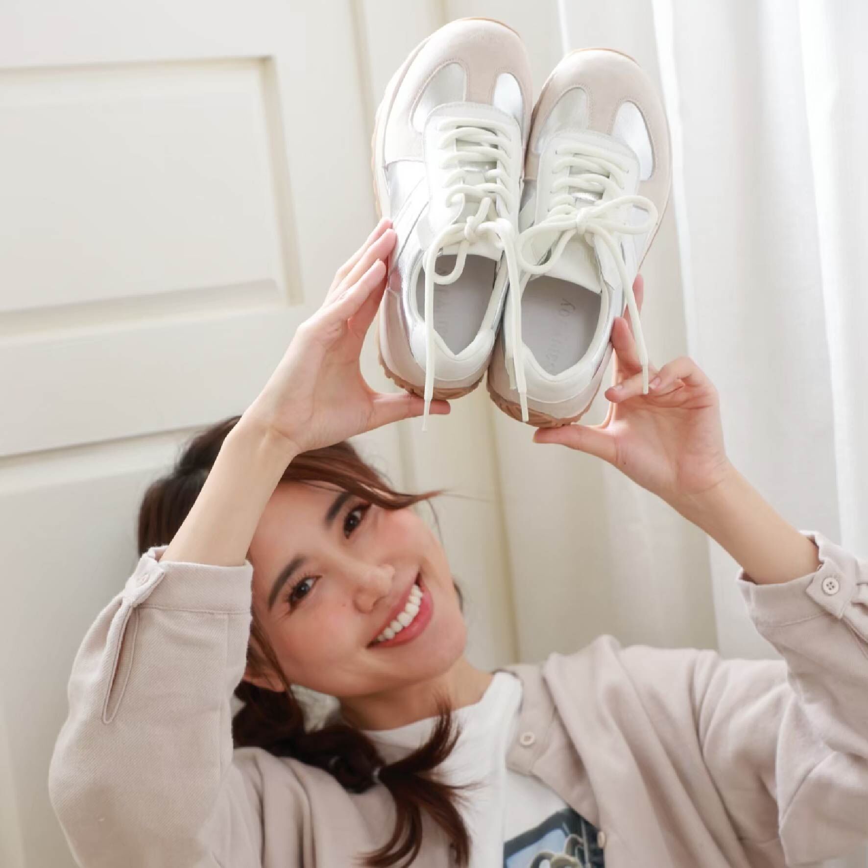 胖胖德訓鞋 閃亮銀