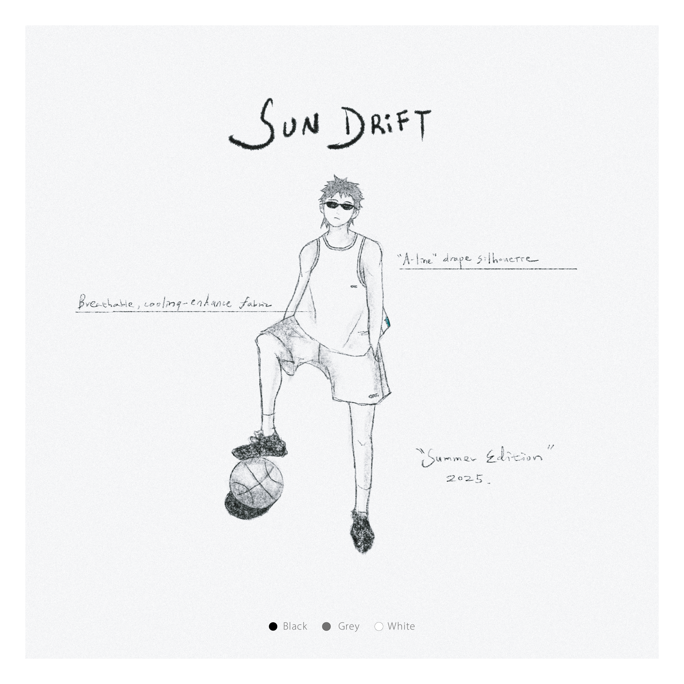 『 Pre-Sale 』DRiFTNESS｜5SS-D08 ”SUNDRIFT” 文字印花外搭背心