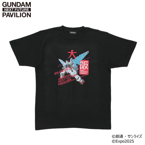 231017 Pbandai 預訂2025/7月 GUNDAM NEXT FUTURE PAVILION フルカラーTシャツ RX-78F00/E ガンダム グラスフェザー装備