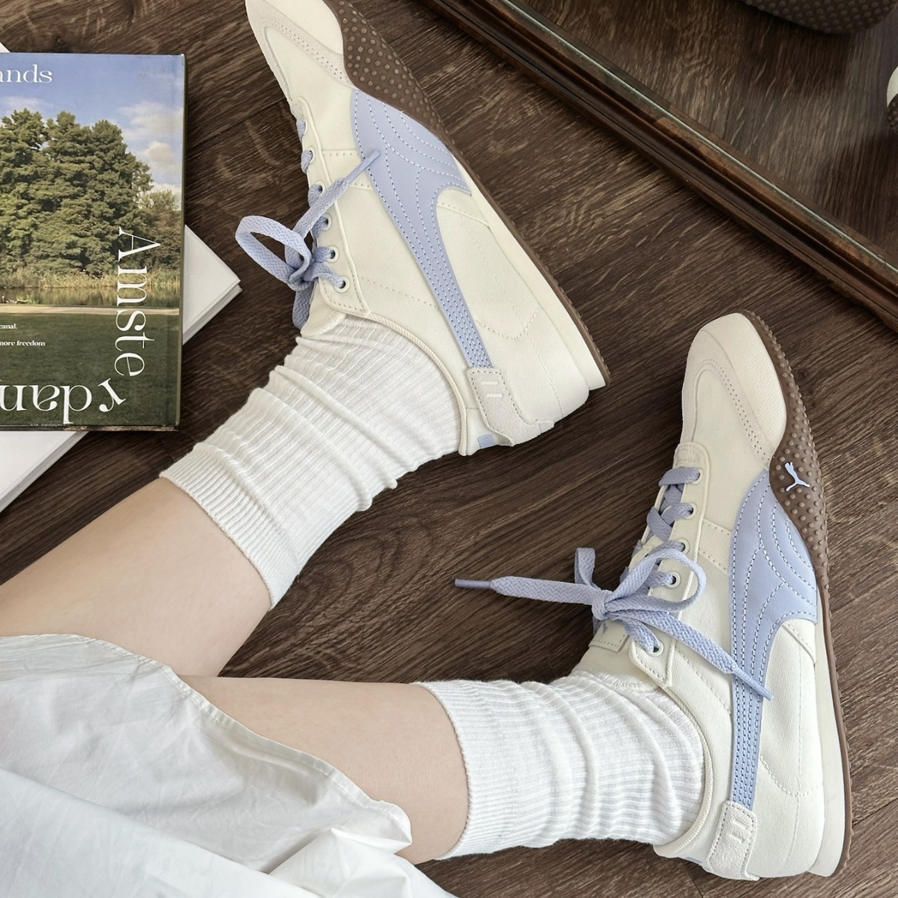 PUMA BELLA UT CANVAS 藍紫 白藍 寶寶藍 薄底鞋 休閒 403492-03