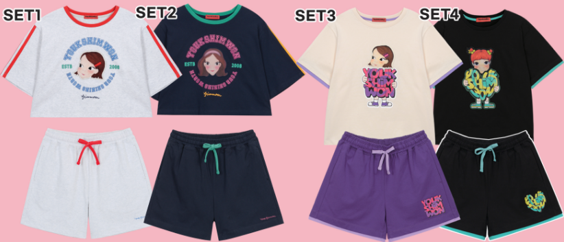 【直播】YOUK SHIM WON LL0306825 短袖短褲套裝 (Free Size)