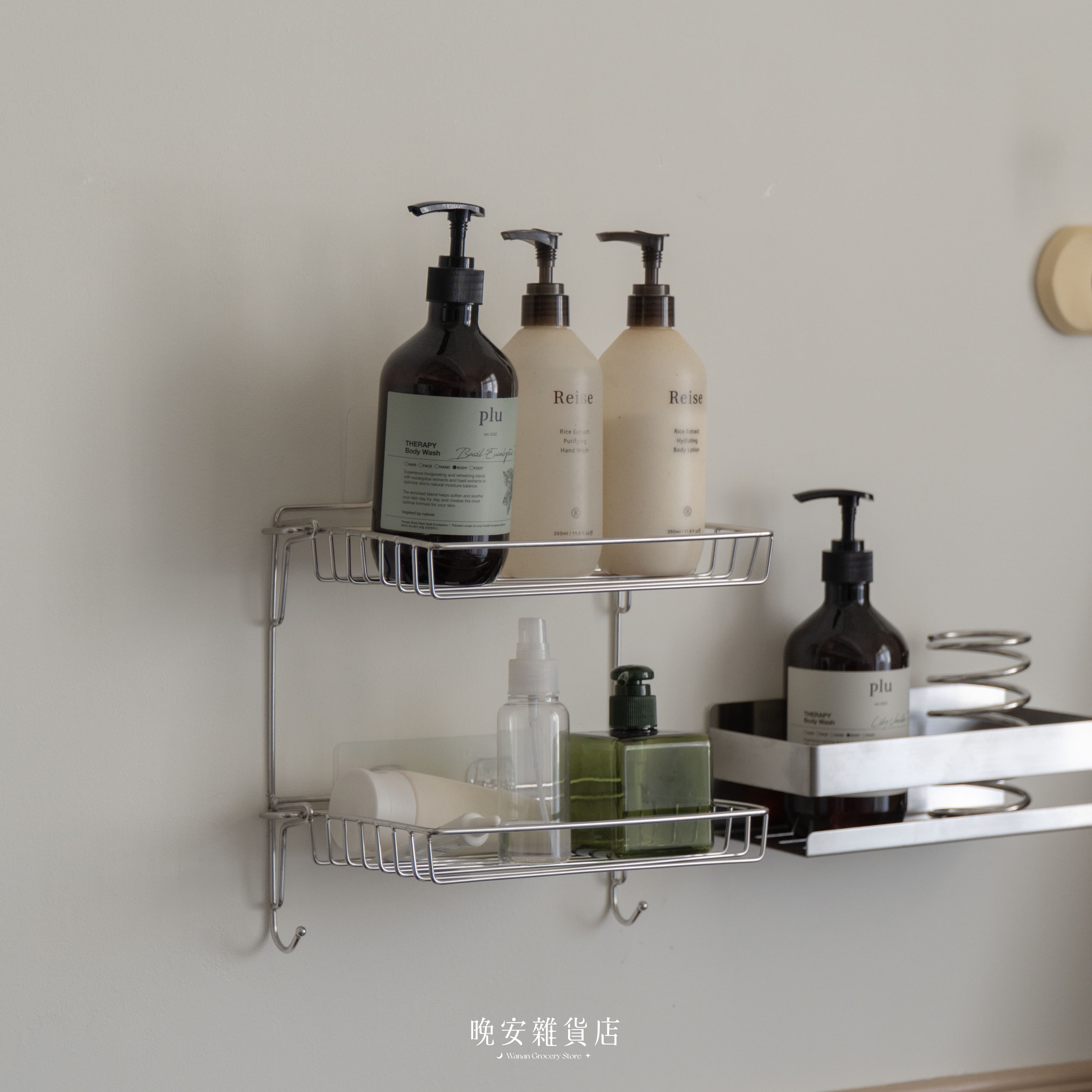 【廚衛收納提案】不鏽鋼摺疊層架收納｜壁掛收納架