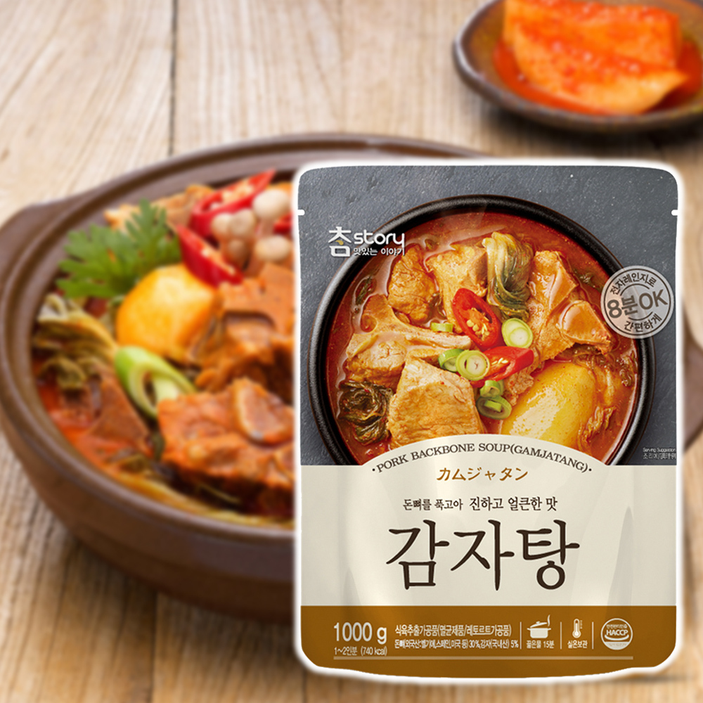 韓國 真韓 馬鈴薯豬骨湯 1kg 料理包 加熱 即食