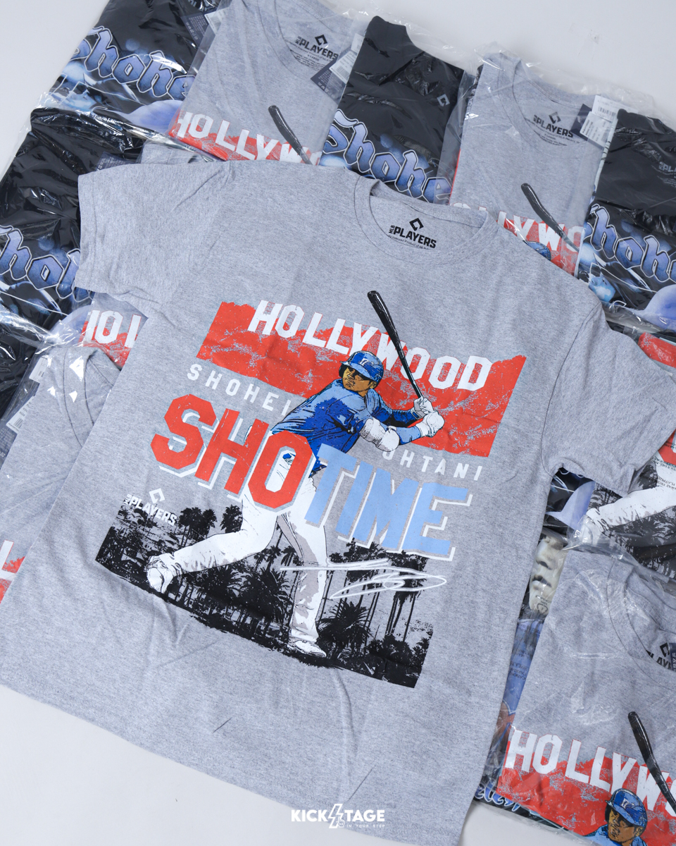 LICENSE CHAMPS MLBPA SHOHEI OHTANI TEE 灰色 大谷翔平 洛杉磯棒球 休閒 運動 短袖 T恤【MLBOHT3003】OHTANI