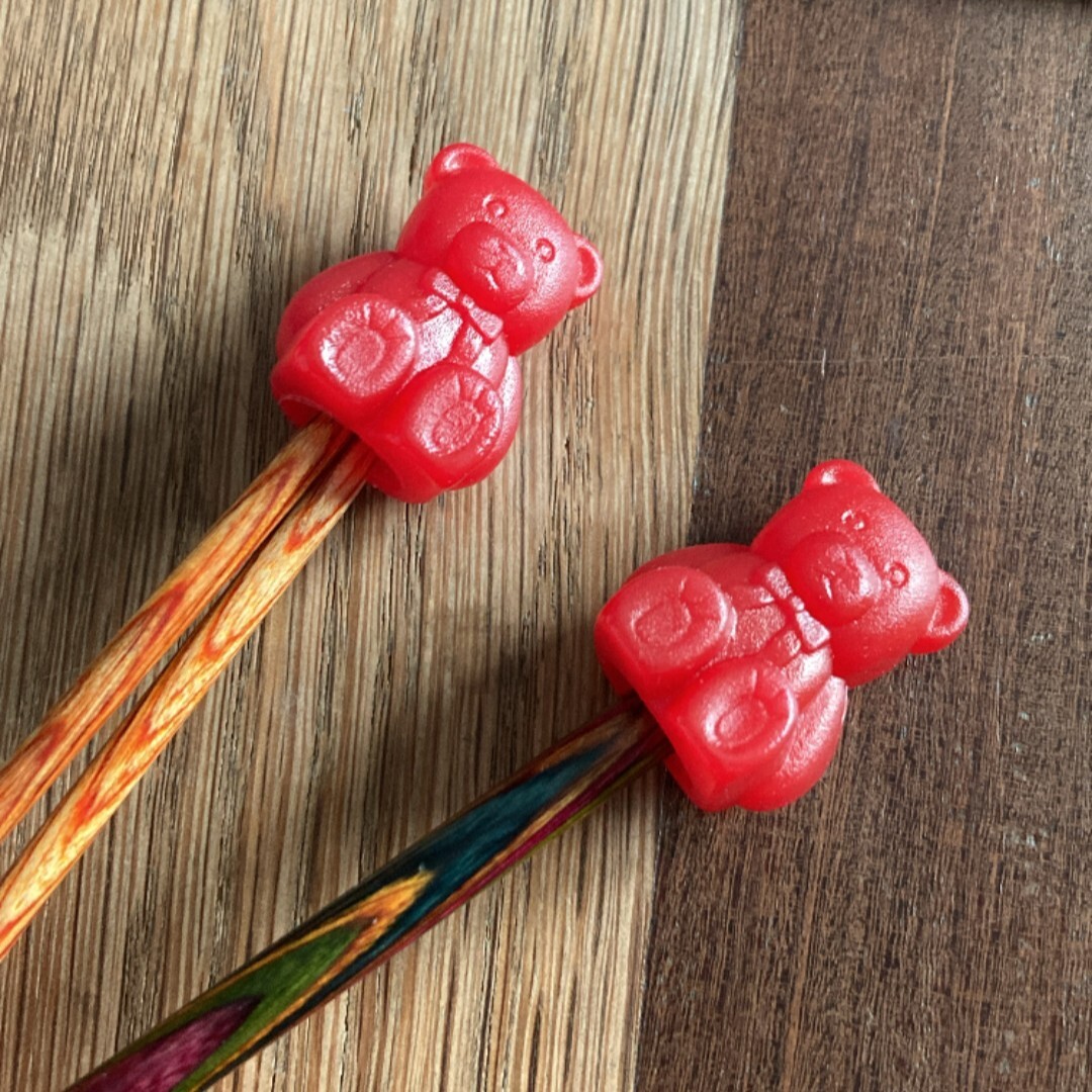 [addi] 小熊軟糖針目止滑套(四對一組)