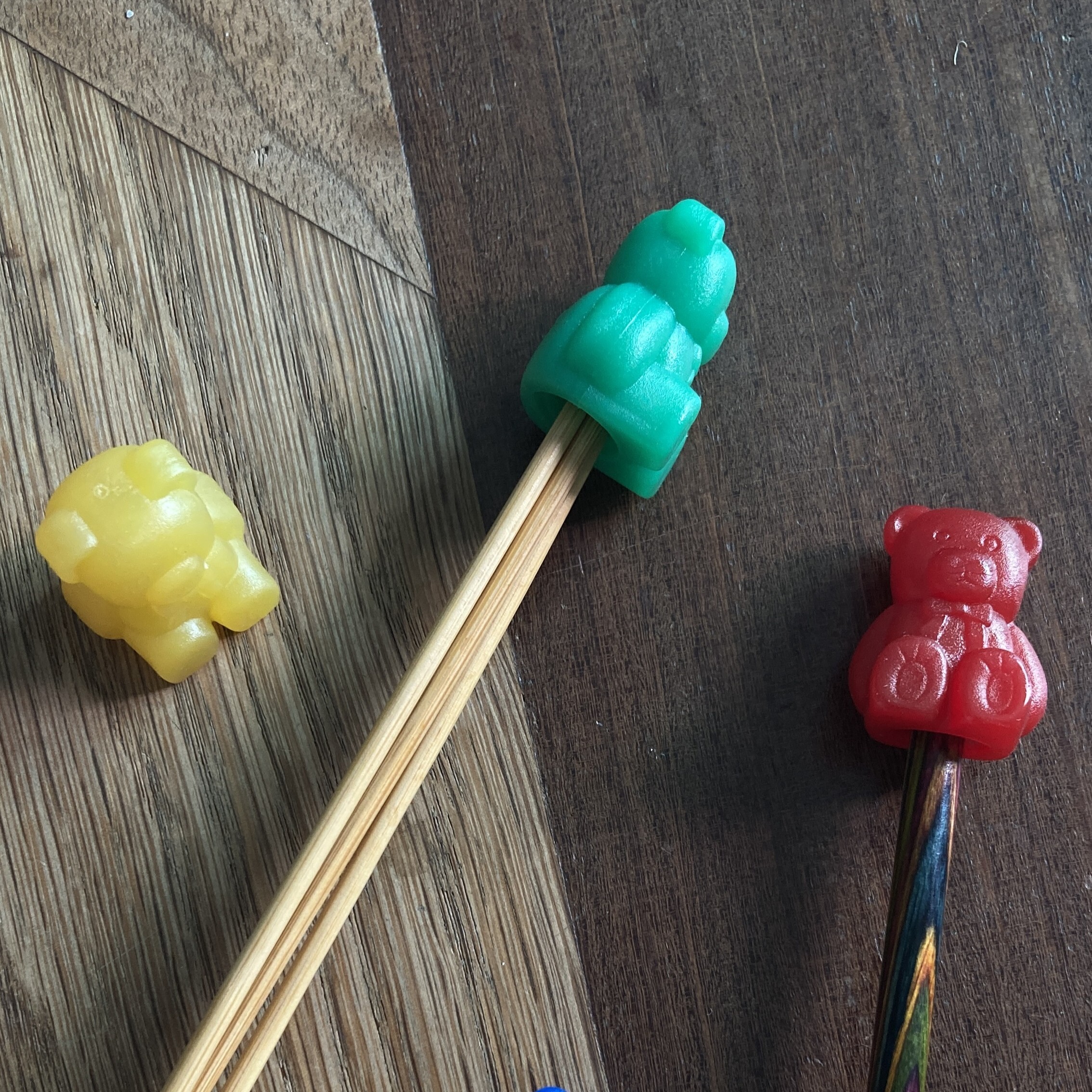 [addi] 小熊軟糖針目止滑套(四對一組)