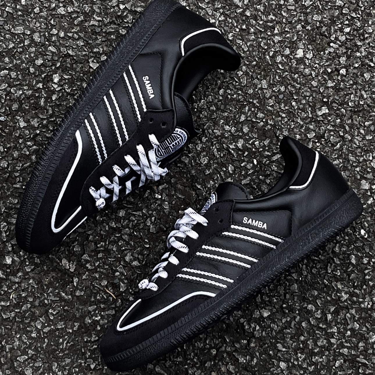 ADIDAS ORIGINALS SAMBA OG 詠春 黑白 全黑 黑白 休閒 森巴 愛迪達 IF3918