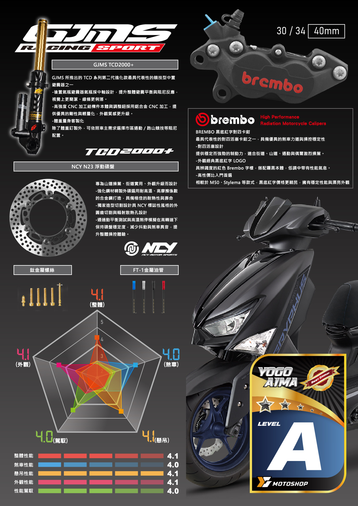 A級前懸吊套件.6代戰.TCD.B卡對四.N23