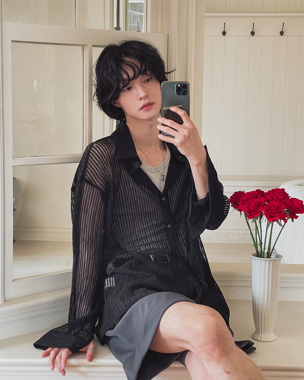 Ringkle 寬鬆美感皺褶襯衫