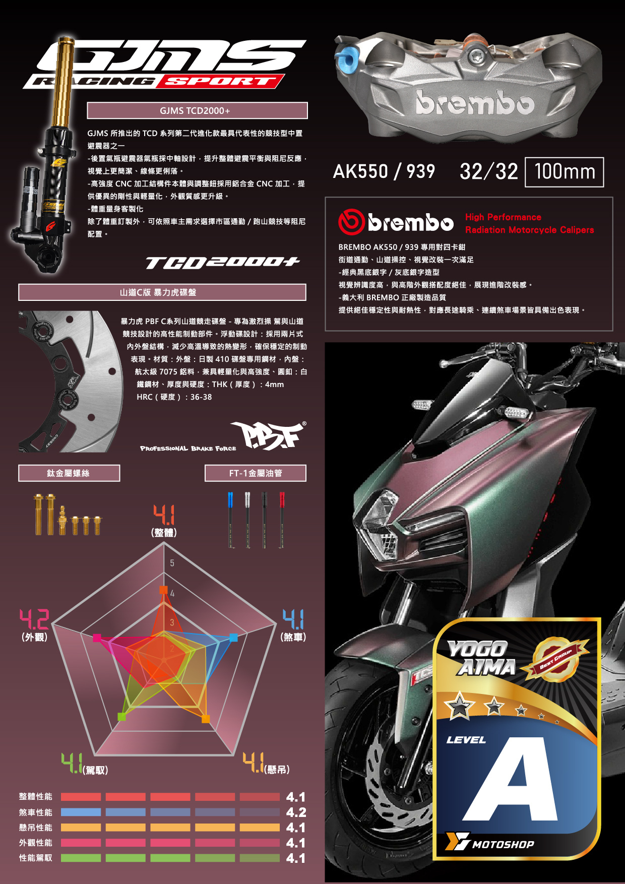 A級前懸吊套件.MMB.TCD.B卡939.暴力C
