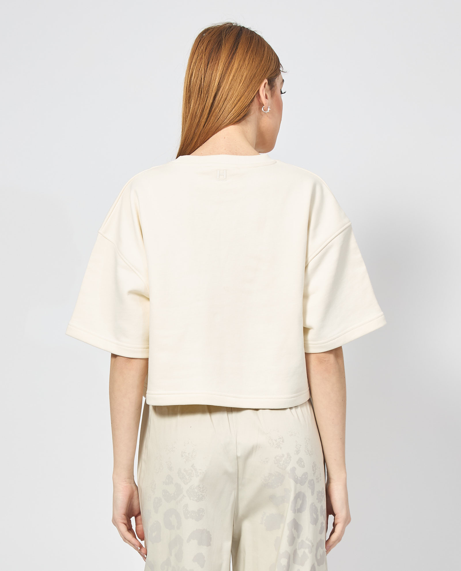 【Silvian Heach】個性短版五分袖短T