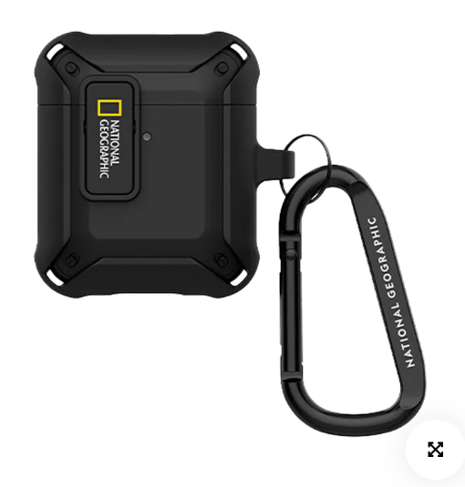 國家地理｜AirPods系列 卡扣式耳機殼｜卡其/黑/黃/灰