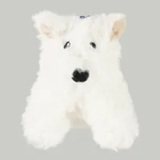 [S] AGATHA Agata Scotty Toy Keyring, White, AGTB145-001-White (SAG606)