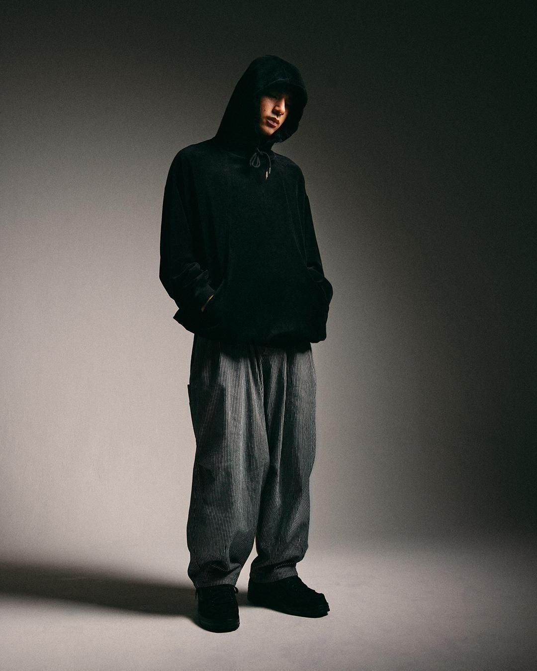 2025SS TIGHTBOOTH HICKORY PAINTER BALLOON PANTS 直紋寬版工