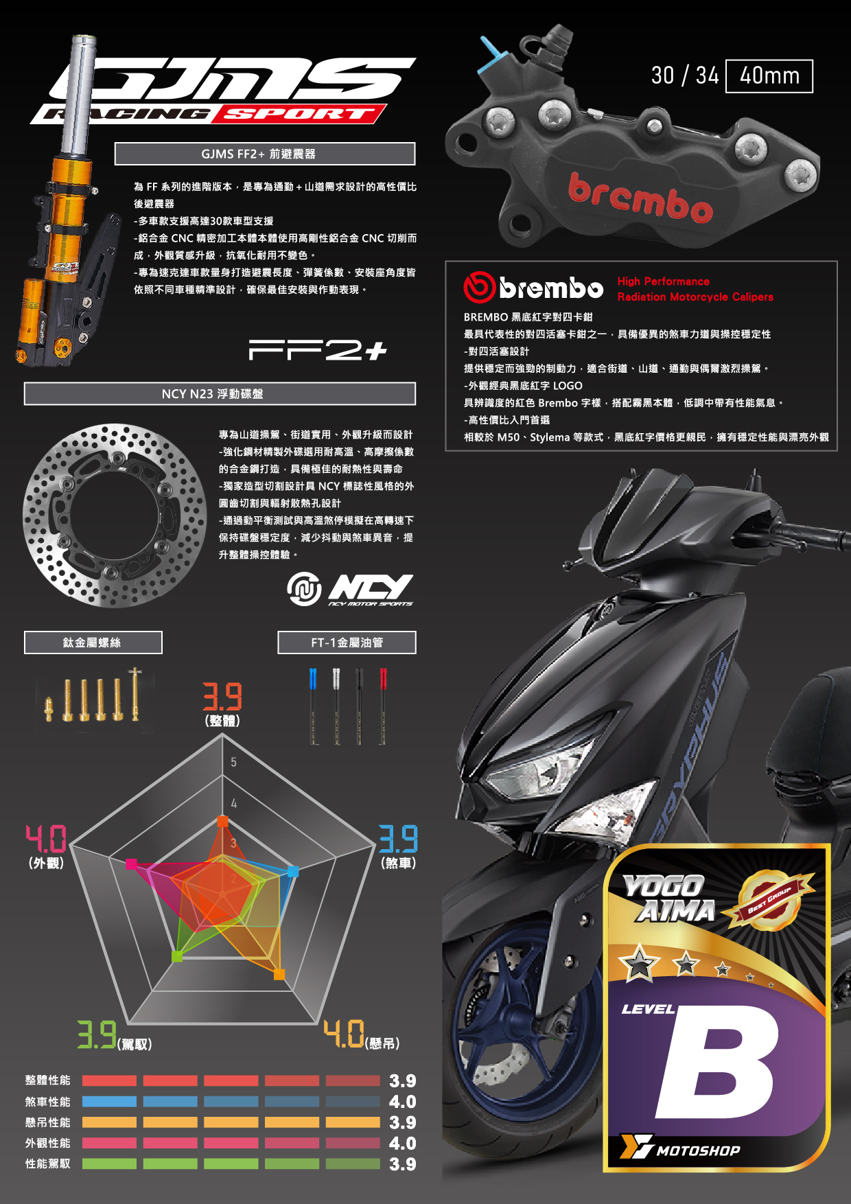 B級前懸吊套件.6代戰.FF2PLUS.B卡對四.N23