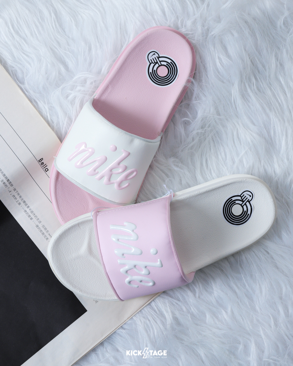 男女鞋 NIKE W OFFCOURT SLIDE MIX 粉紅 陰陽配色 Q彈 泡棉 休閒 拖鞋【FQ7646-104】