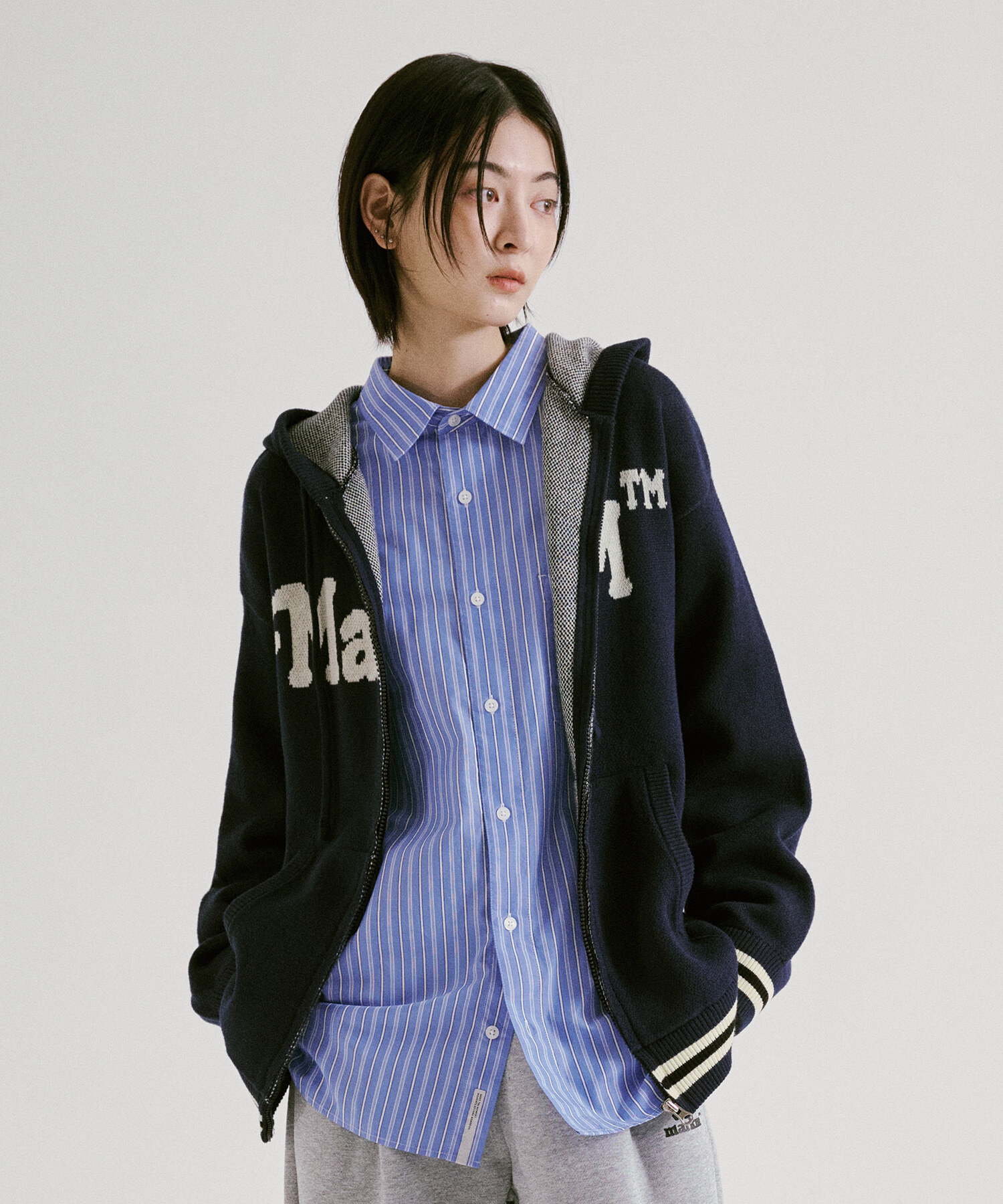 【直播】MARKM LL060349 小貓連帽拉鍊外套