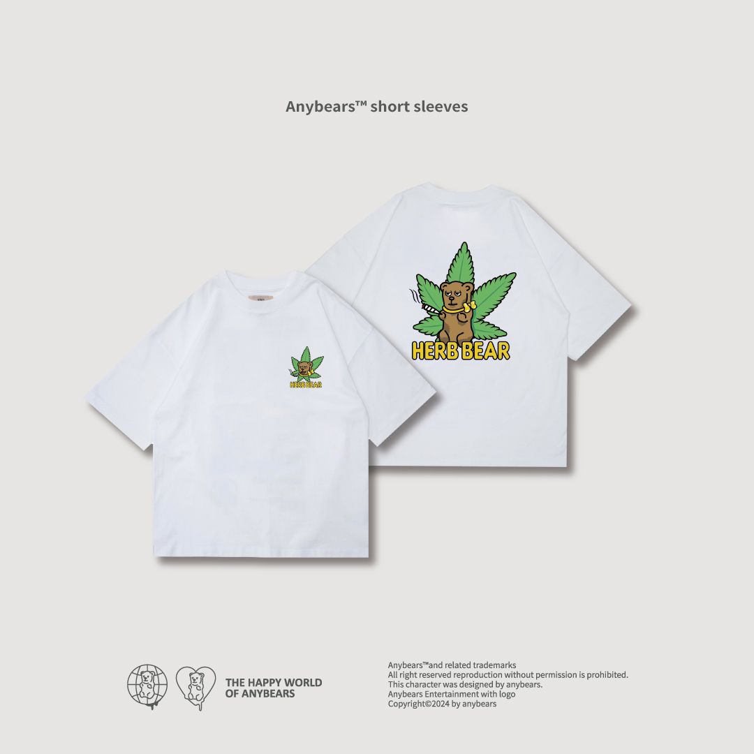 ANYBEARS® Herbal Gummy BEAR 草本軟糖熊 短Tee