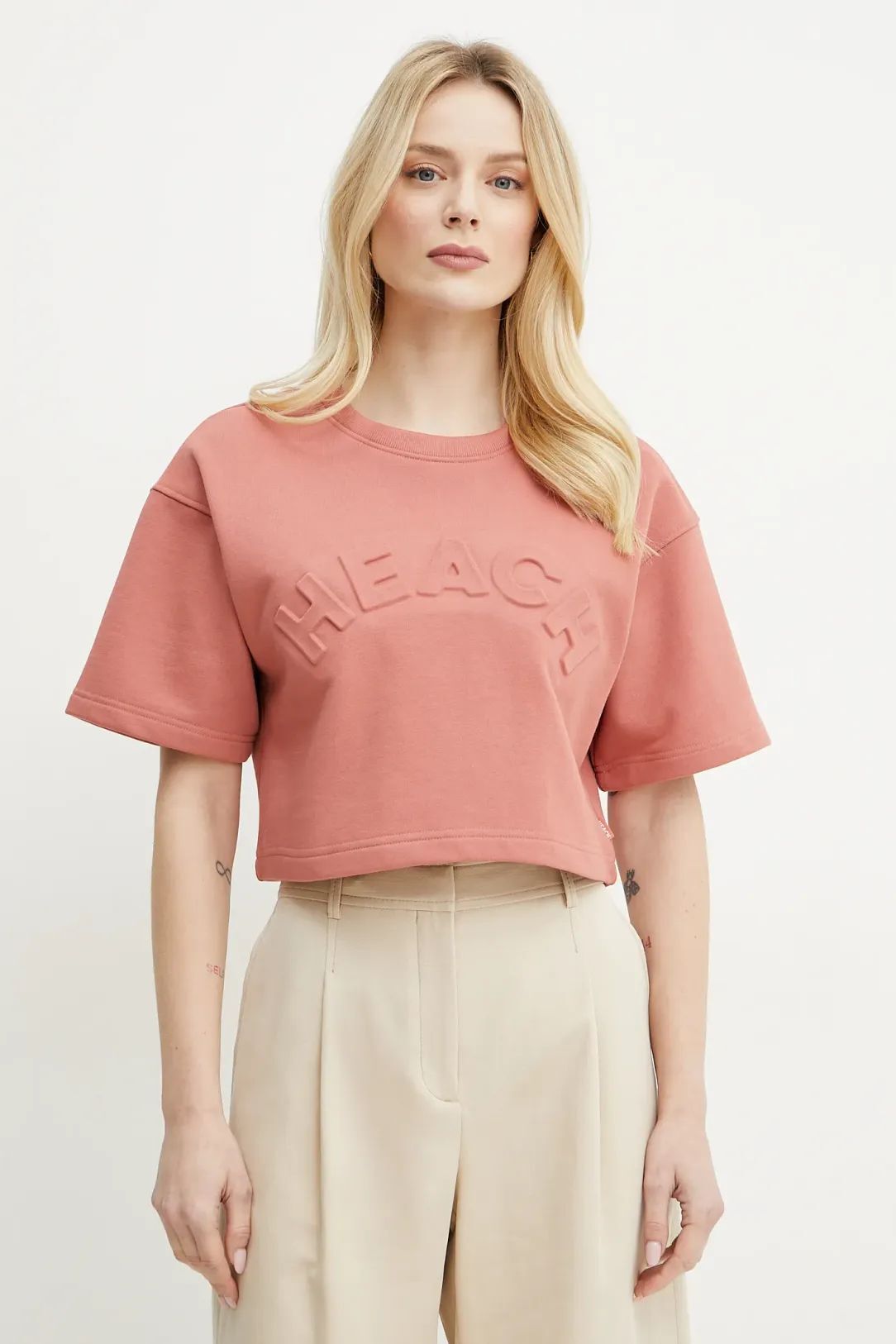 【Silvian Heach】個性短版五分袖短T