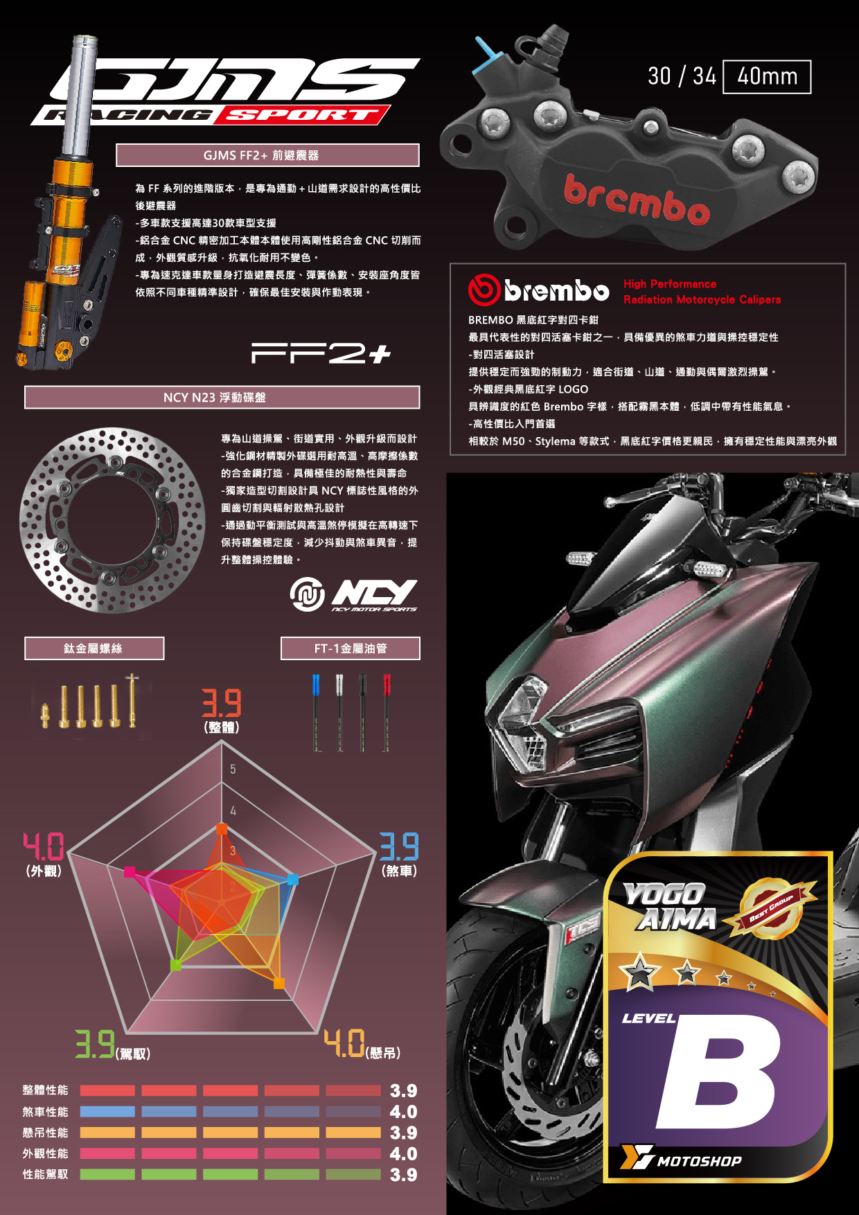 B級前懸吊套件.MMB.FF2.B卡對四.N23