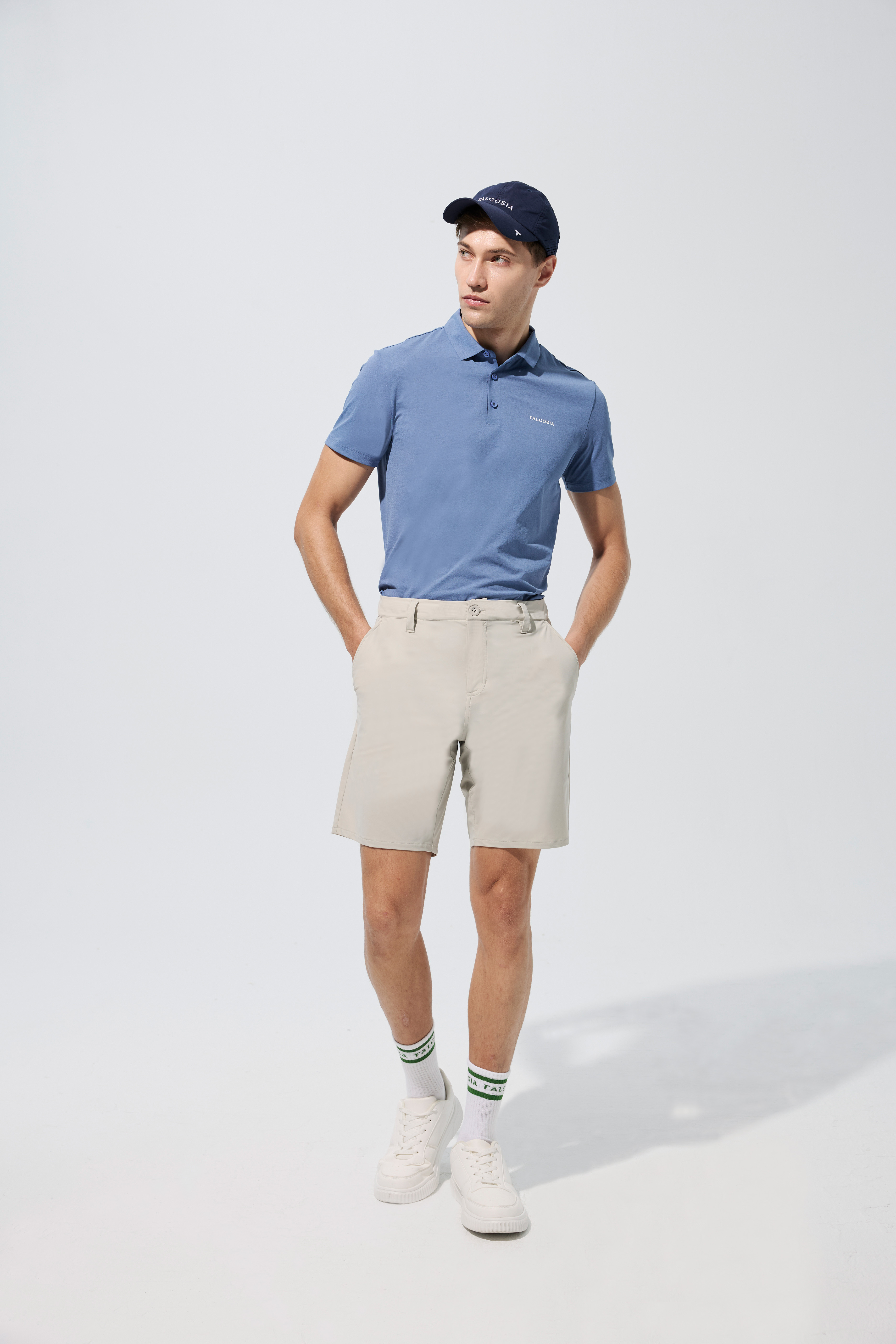 無痕速乾男士襯衫-星雲藍