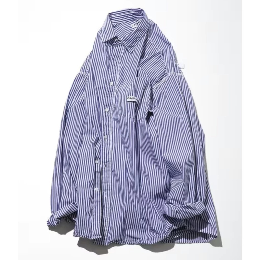 2024SS CAHLUMN Magazine Pocket Chain Stitch Shirt 三本針 長袖 襯衫 現貨 1001390900003